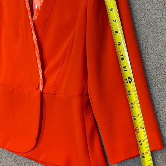 CAbi Jane Jacket Wrap Blazer Grenadine Chiffon Crossover Coat - Size 4 NEW - Picture 10 of 12